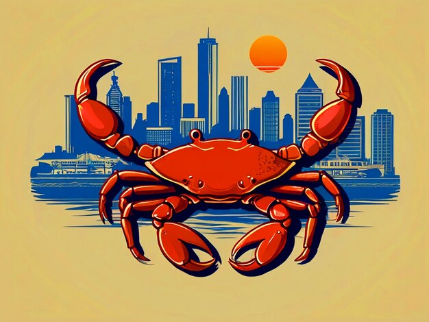 Photo design a captivating and indulgent logo for crab cartel atl inspired by gastronomic indulgence aes