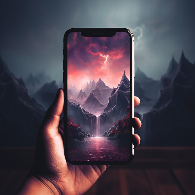 Design a cool mobile wallpaper