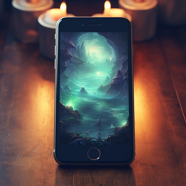 Design a cool mobile wallpaper