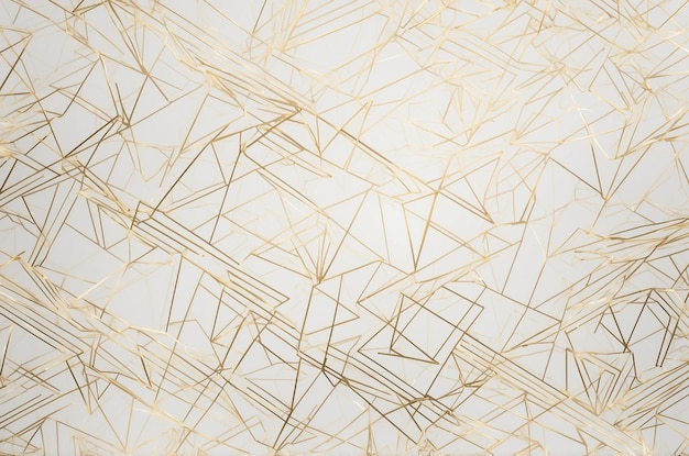 the design of the gold geometric wallpaper is a geometric pattern