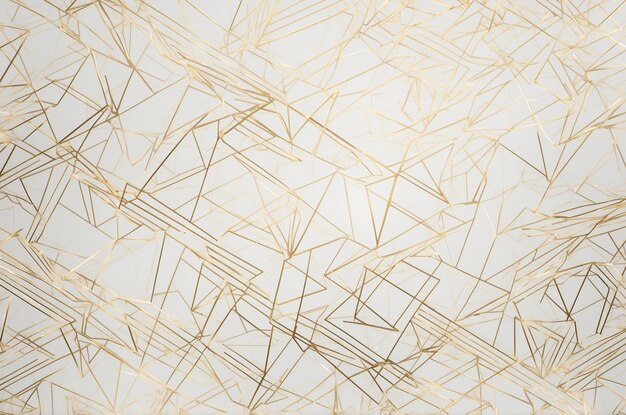 Photo the design of the gold geometric wallpaper is a geometric pattern