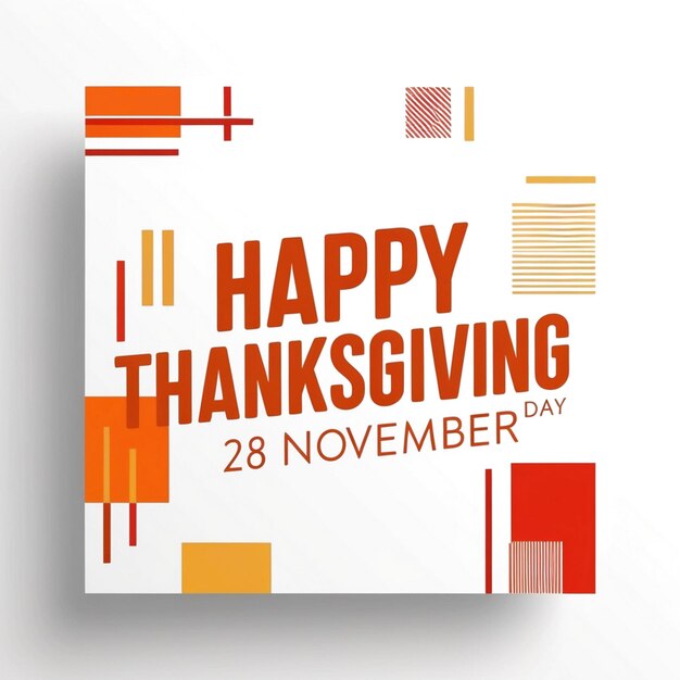 Photo design for happy thanksgiving day