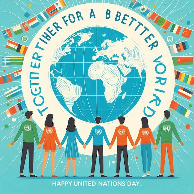 Photo design for happy united nations day celebration