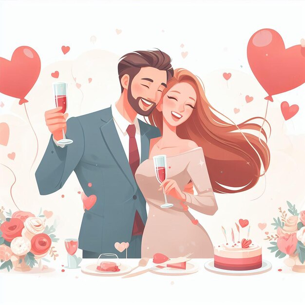 Design for Happy Valentine's Day Event