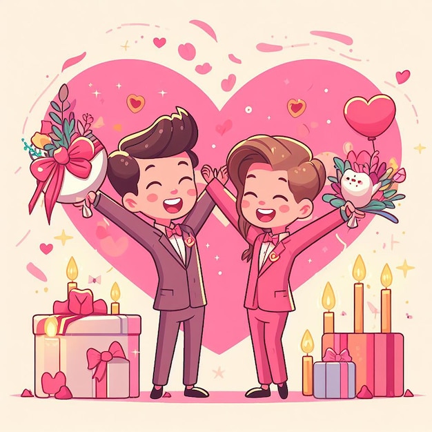 Design for Happy Valentine's Day Event