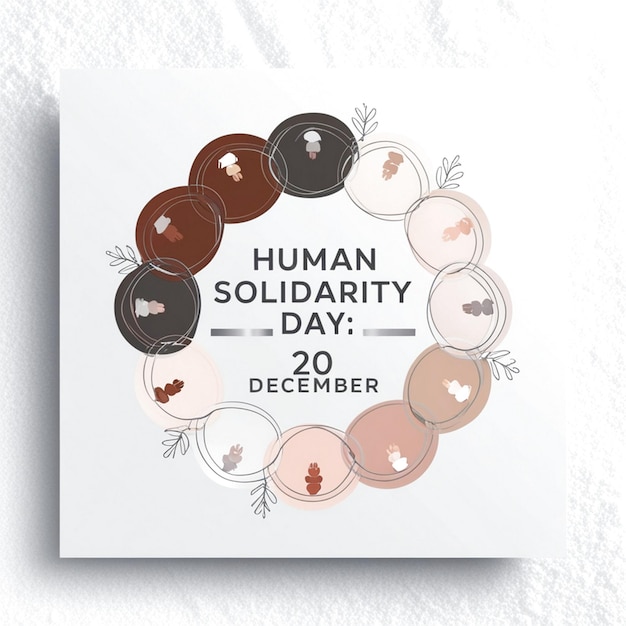 Photo design for human solidarity day