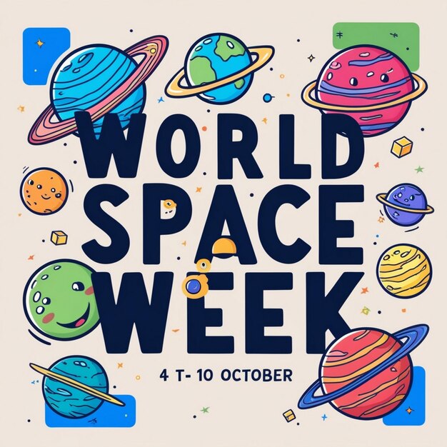 Photo design ideas for celebrating world space week