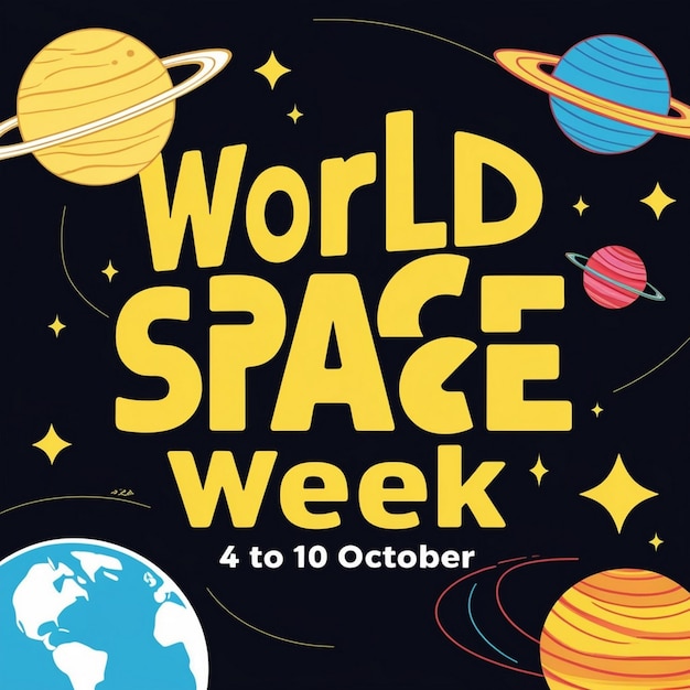 Photo design ideas for world space week celebrations