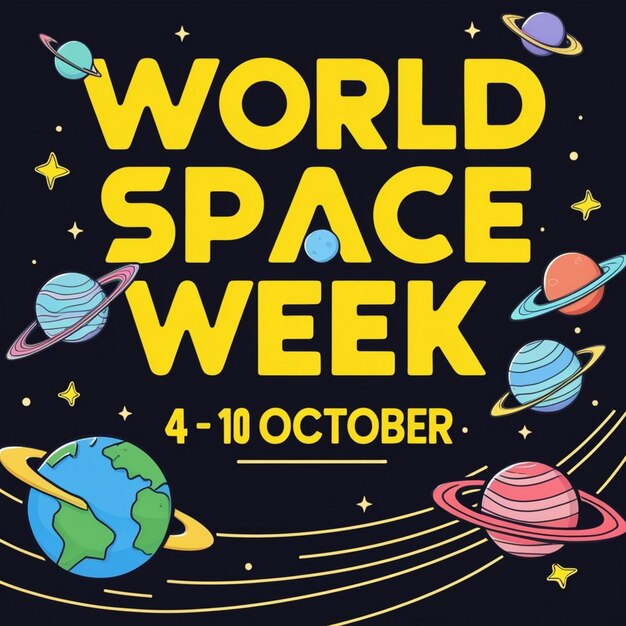 Photo design ideas for world space week celebrations