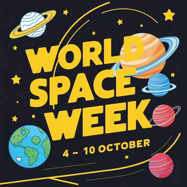 Photo design ideas for world space week celebrations