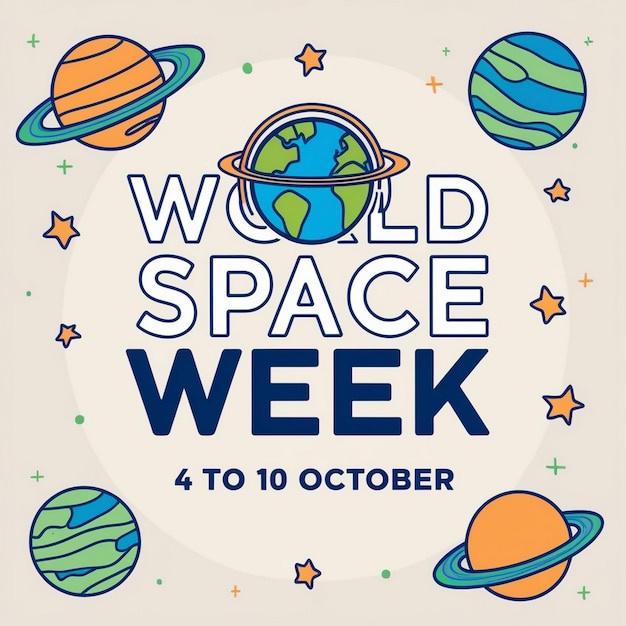 Photo design ideas for world space week celebrations