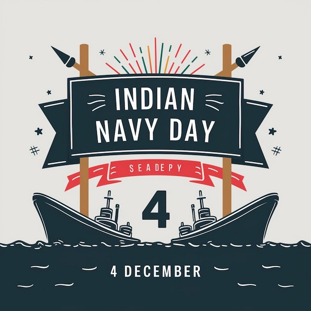 Photo design for indian navy day