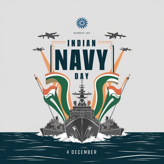 Photo design for indian navy day