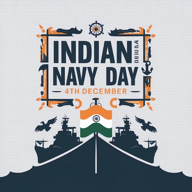 Photo design for indian navy day