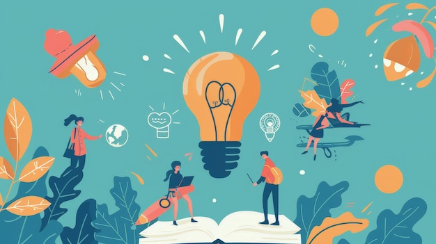 Design an infographic on the importance of lifelong learning and personal growth for people of all ages Highlight the benefits of curiosity adaptability and continuous selfimprovement