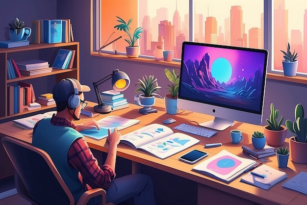 Design inspiration concept illustration