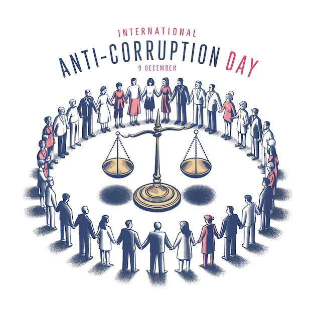 Photo design for international anti corruption day