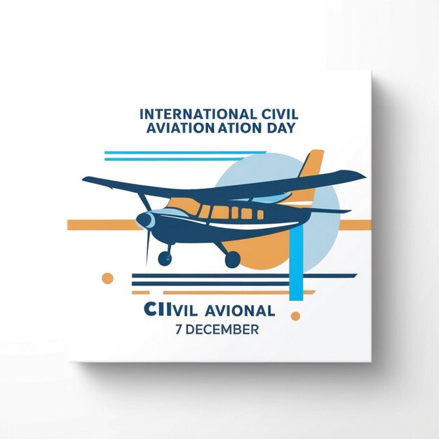 Photo design for international civil aviation day