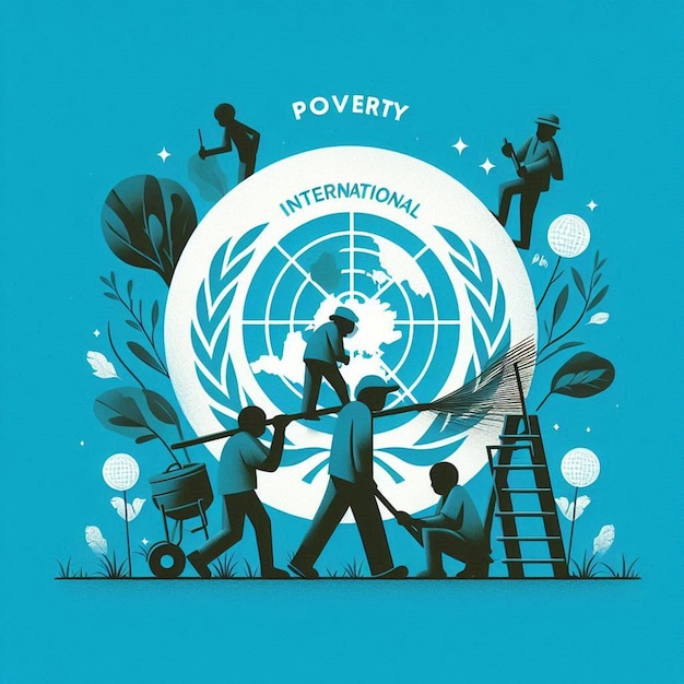 Photo design for international day for the eradication of poverty