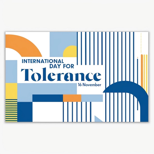 Photo design for international day for tolerance