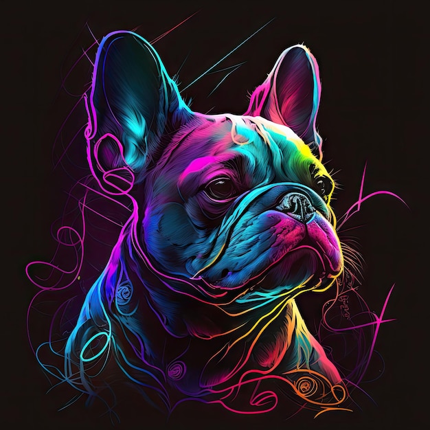 Design modern neon graffiti