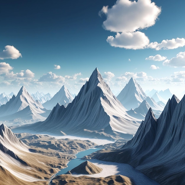 design mountain landscape