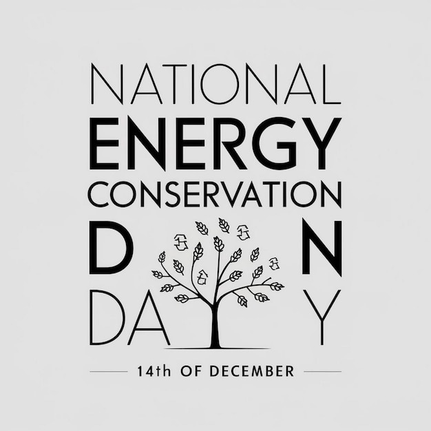 Photo design for national energy conservation day on 14 december