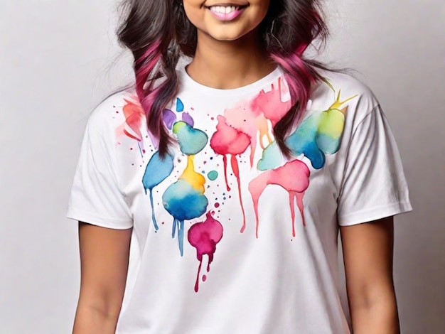 Design and paint Holithemed patterns on plain white Tshirts using watercolors This wearable art can be a unique way to celebrate Holi