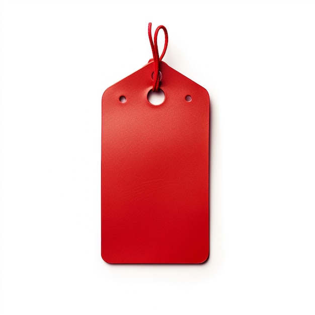 Design Price Tag Label Red With Various Shape Vector