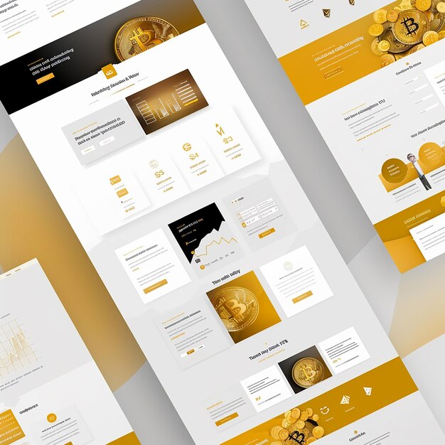 design professional website layout for company specializing in gold and cryptocurrency trading