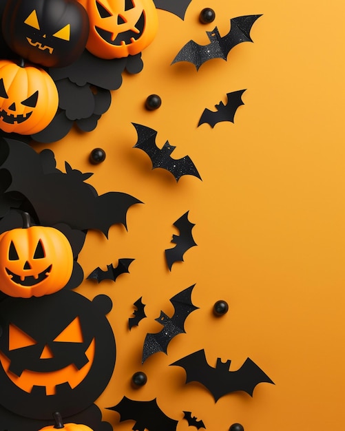 Design template for Halloween party poster