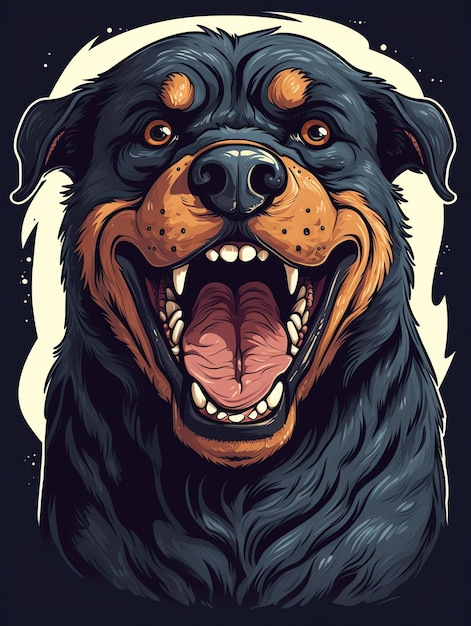 design of Unique designs featuring different breeds of dogs on tshirts and stickers