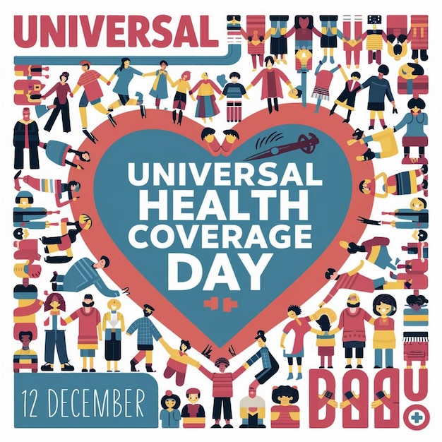 Photo design for universal health coverage day