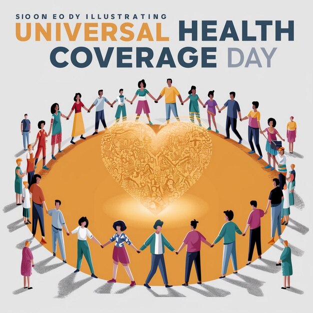 Photo design for universal health coverage day