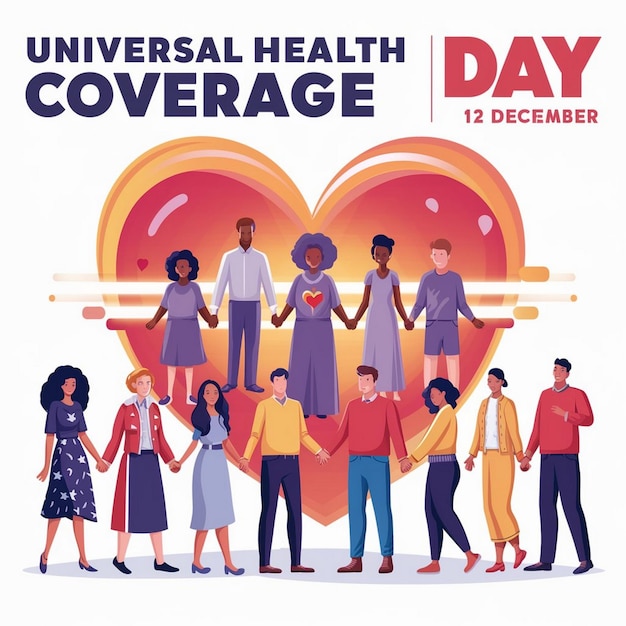 Photo design for universal health coverage day