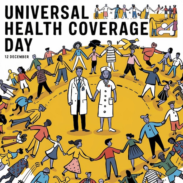 Photo design for universal health coverage day