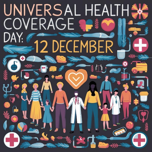 Photo design for universal health coverage day