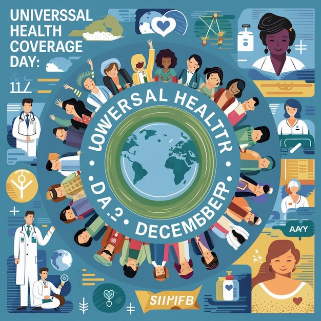 Photo design for universal health coverage day