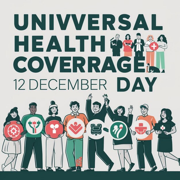 Photo design for universal health coverage day