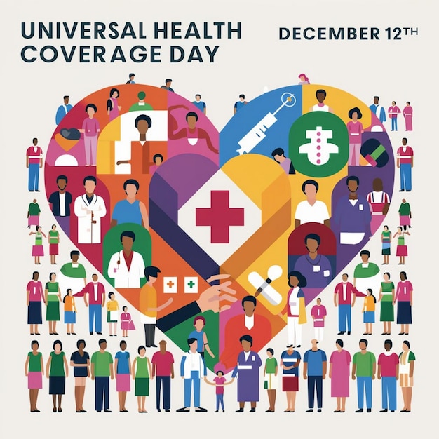 Photo design for universal health coverage day