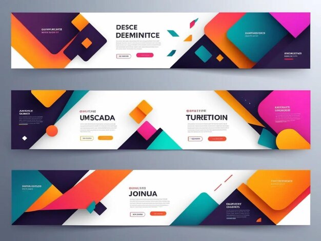 Design web Abstract banner template ideas