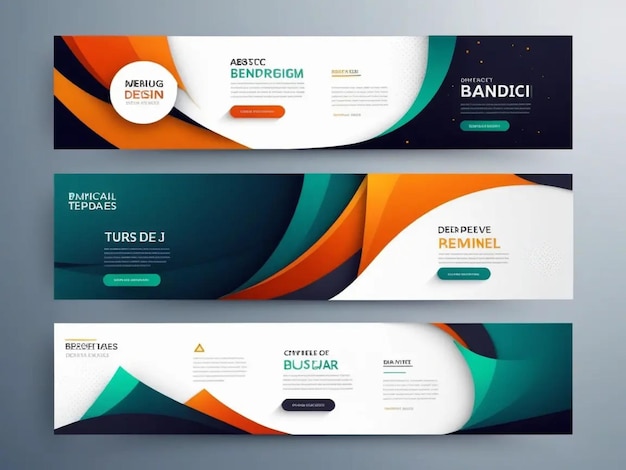 Design web Abstract banner template ideas