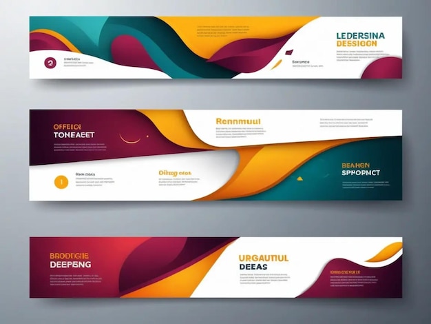 Design web Abstract banner template ideas