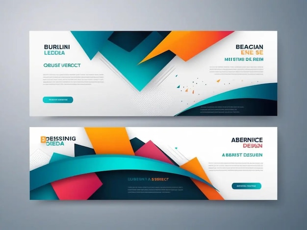 Design web Abstract banner template ideas