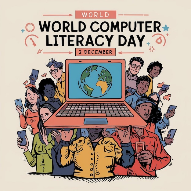 Design For World Computer Literacy Day