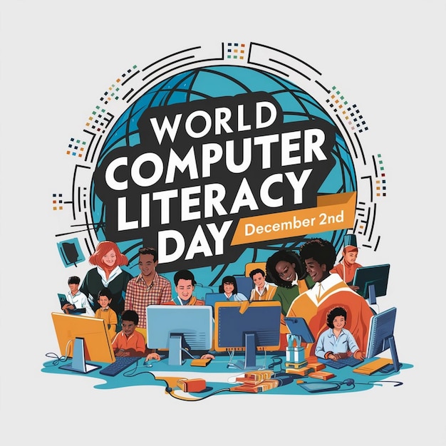 Design For World Computer Literacy Day