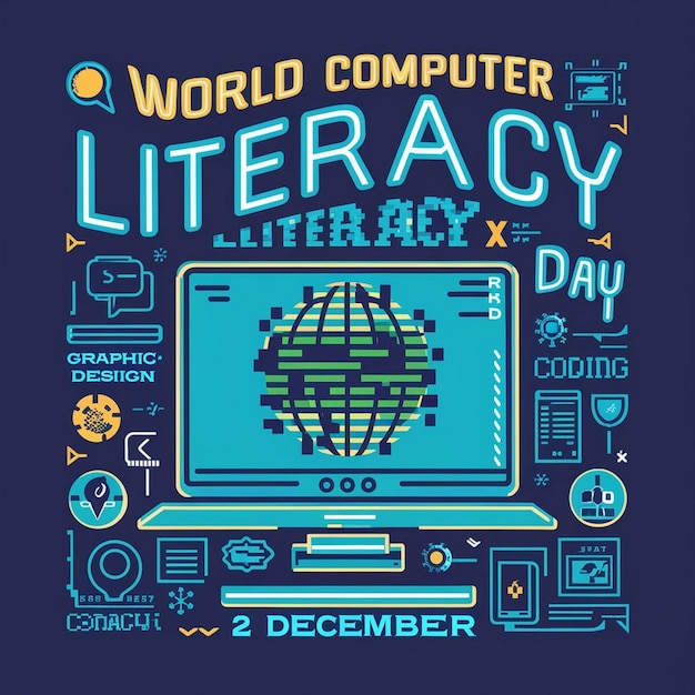 Photo design for world computer literacy day