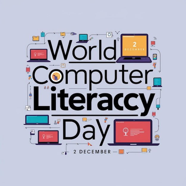 Photo design for world computer literacy day