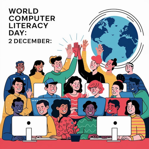 Design For World Computer Literacy Day