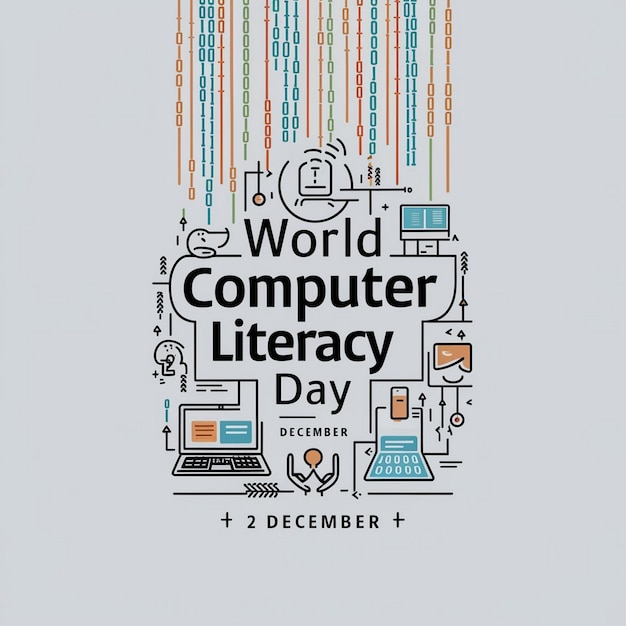 Photo design for world computer literacy day